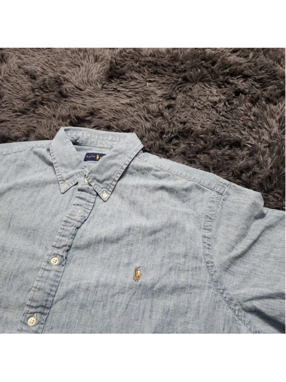 Vintage Polo Ralph Lauren Shirt Blue Men's XXL